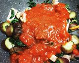 秋ナスとベーコンのミートソース焼き作り方5写真