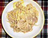 簡単で美味しい　豚もやし炒めの卵とじ作り方4写真