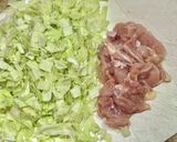 鶏肉と梅干のお好み焼き・ポン酢でサッパリ作り方1写真