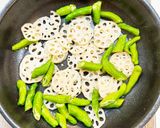 れんこんとしし唐の味噌炒め作り方6写真