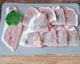☆簡単☆薄切り肉で大満足♪大葉入り紙カツ作り方1写真
