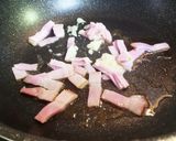 いんげんとベーコンのニンニク味噌炒め作り方2写真
