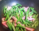 いんげんとベーコンのニンニク味噌炒め作り方3写真