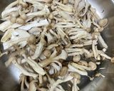 きのことベーコンのガーリック醤油サラダ作り方1写真
