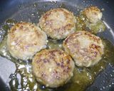 お弁当！牛豚鶏の和風カレーハンバーグ作り方4写真