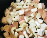 ちょっと雑炊活用●鶏きのこ&チーズ雑炊作り方1写真