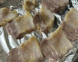 塩豚炙り&大きな目玉焼き！焼豚入り弁当作り方2写真