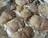塩豚炙り&大きな目玉焼き！焼豚入り弁当作り方3写真