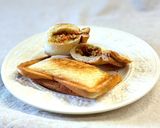 きんぴらごぼうとチーズのホットサンド作り方7写真