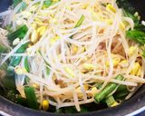 白だしで！厚揚げともやしとニラのさっと煮作り方3写真