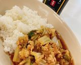 焼肉の生だれで作る白菜大量消費あんかけ丼作り方8写真