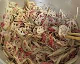 鍋一個！ごぼうと蓮根の牛挽肉入りきんぴら作り方3写真