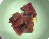 鰹の刺身をパクチーで作り方3写真