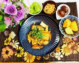 秋♪鶏肉と厚揚げをサッパリ甘辛タレで♪作り方10写真