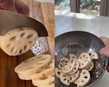 レンコンと厚切りベーコンの甘辛炒め作り方2写真