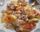 イチジクと豚肉の炒めもの作り方5写真