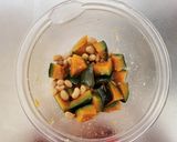 かぼちゃとお豆の塩麹ナムル作り方3写真