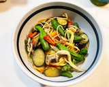 しし唐が主役のパスタ。秋茄子と！作り方4写真