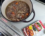 バーミキュラでビーフシチュー市販品使用作り方1写真