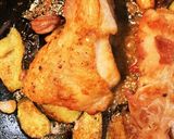 鶏もも肉ステーキ、ナスソテーを添えて作り方2写真