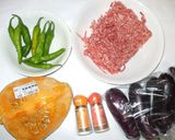 茄子南瓜カレー炒め♪手足腹部の冷えに簡単作り方1写真