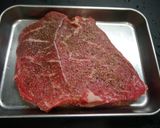 お弁当！牛もも肉ステーキ作り方1写真