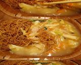 美味ドレ蜂蜜トムヤムナンプラー皿うどん！作り方3写真