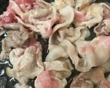 豚こまぎれ肉の塩生姜焼き生玉丼作り方1写真
