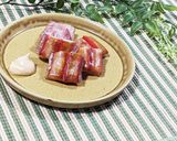 おつまみ燻製！ライスペーパーでカニカマ巻作り方4写真