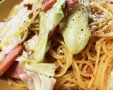 キャベツとウインナーのペペロンチーノ作り方8写真