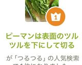 ピーマンは表面のツルツルを下にして切る作り方5写真