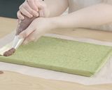抹茶とあんこのロールケーキ作り方28写真