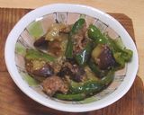 なすとピーマンの梅風味・甘味噌炒め作り方13写真