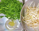 簡単、美味しい！もやしとニラの中華炒め作り方1写真