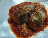 ピーマン肉詰め丸ごと煮込み作り方8写真
