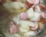 大根いっぱいソーセージのスープ作り方3写真