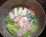 銀鮭と白ねぎの酒粕入り味噌汁作り方3写真