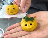 かぼちゃで作るハロウィン練り切り作り方14写真
