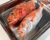 カサゴ＆ノドグロの煮付け～魚の駅生地～作り方3写真
