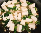 つゆむらさき、豆腐、ツナ缶の卵とじ作り方2写真