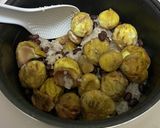 小豆入り栗ごはん(手抜き下処理)作り方5写真