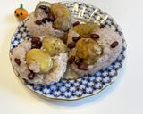 小豆入り栗ごはん(手抜き下処理)作り方6写真