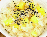 失敗無し！さつま芋となめ茸の炊き込みご飯作り方3写真