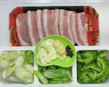 豚バラ肉とゴーヤと長ネギの中華炒め作り方1写真