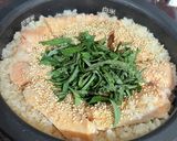鮭ハラスと大葉の炊き込みご飯作り方4写真