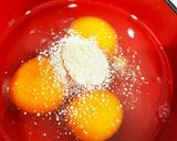 トマトとチーズのベーコン卵とじ作り方2写真