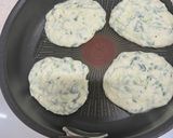 〜離乳食〜ほうれん草と豆腐のホットケーキ作り方4写真