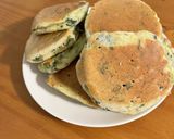〜離乳食〜ほうれん草と豆腐のホットケーキ作り方6写真