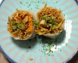 ライスペーパーでワンハンド焼きそば作り方6写真