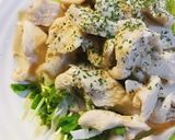 市販サラダ活用●鶏胸肉の皿蒸し作り方3写真